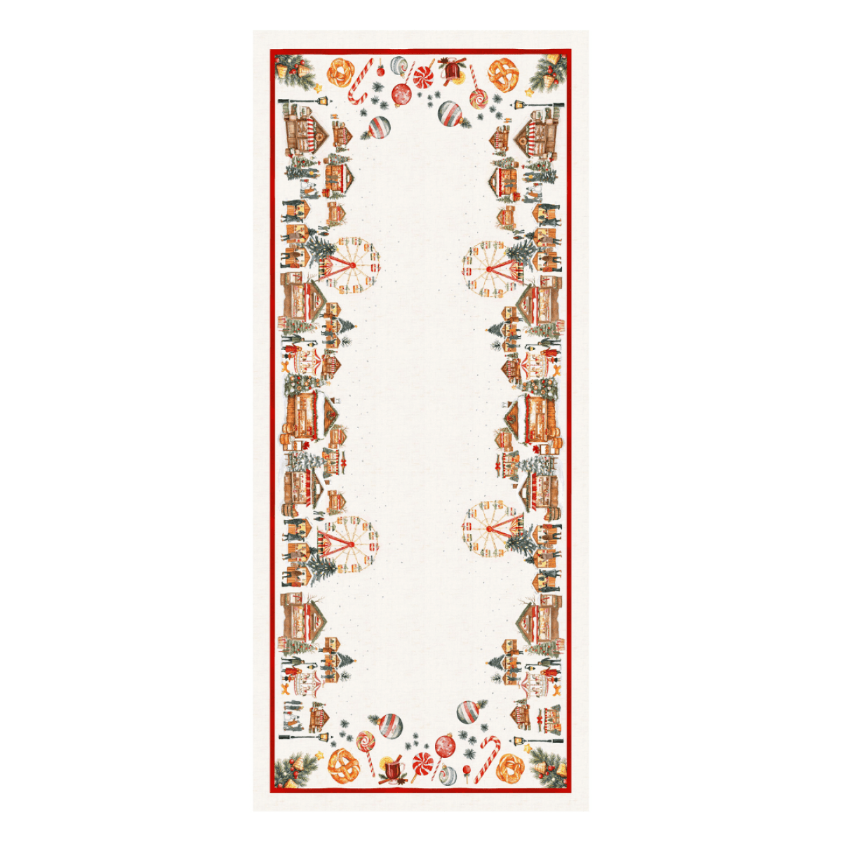 Immagine del prodotto Runner Xmas Village 45x150 cm in Cotone | Olivia Home