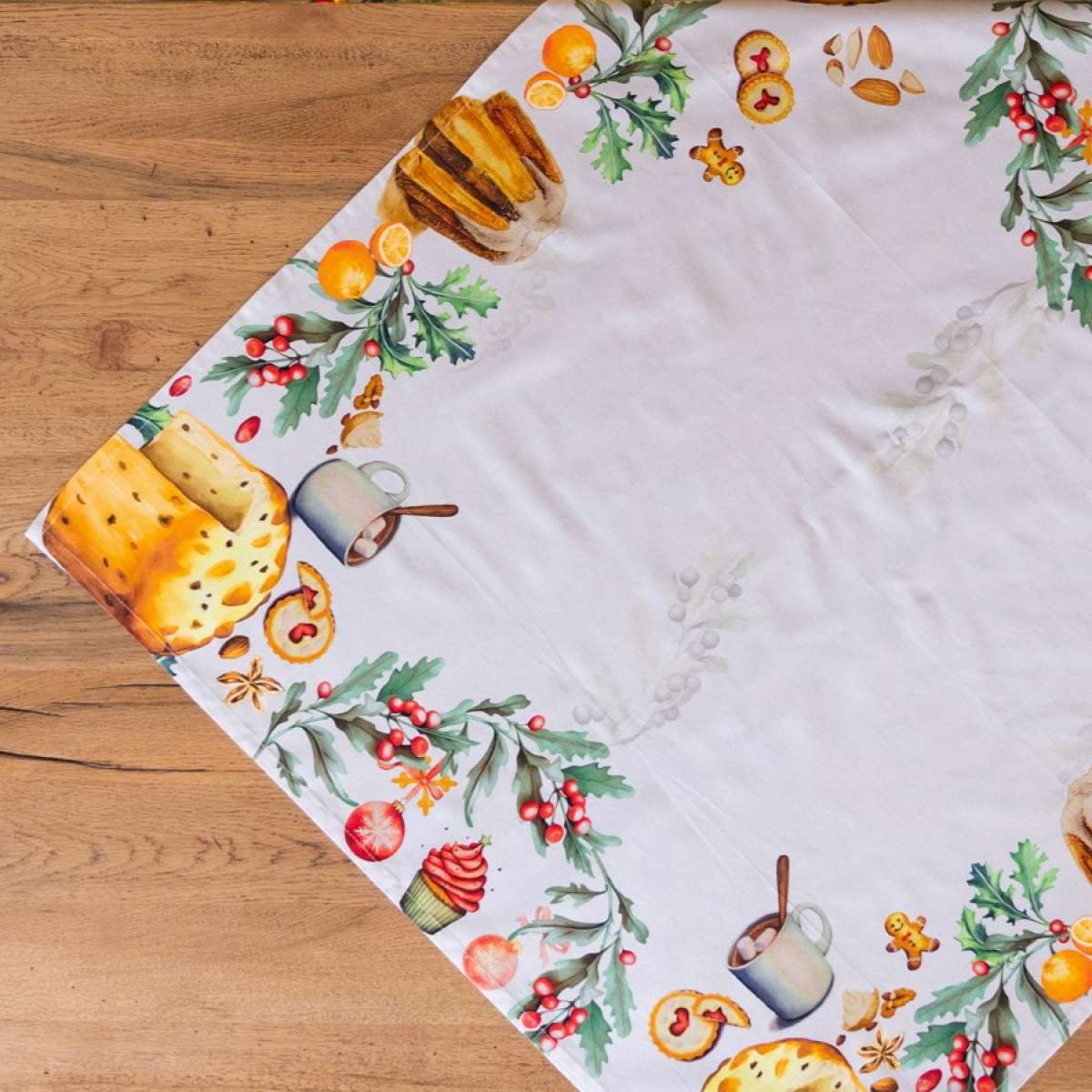 Immagine del prodotto Centrotavola Pandoro & Panettone 95x95 cm in Cotone | Olivia Home