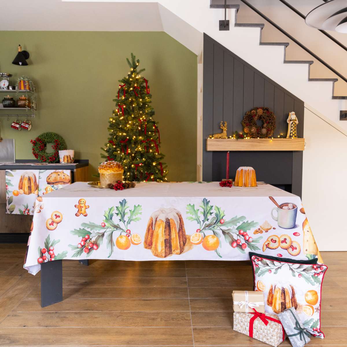 Immagine del prodotto Tovaglia Rettangolare Pandoro & Panettone - 4 Misure | Olivia Home