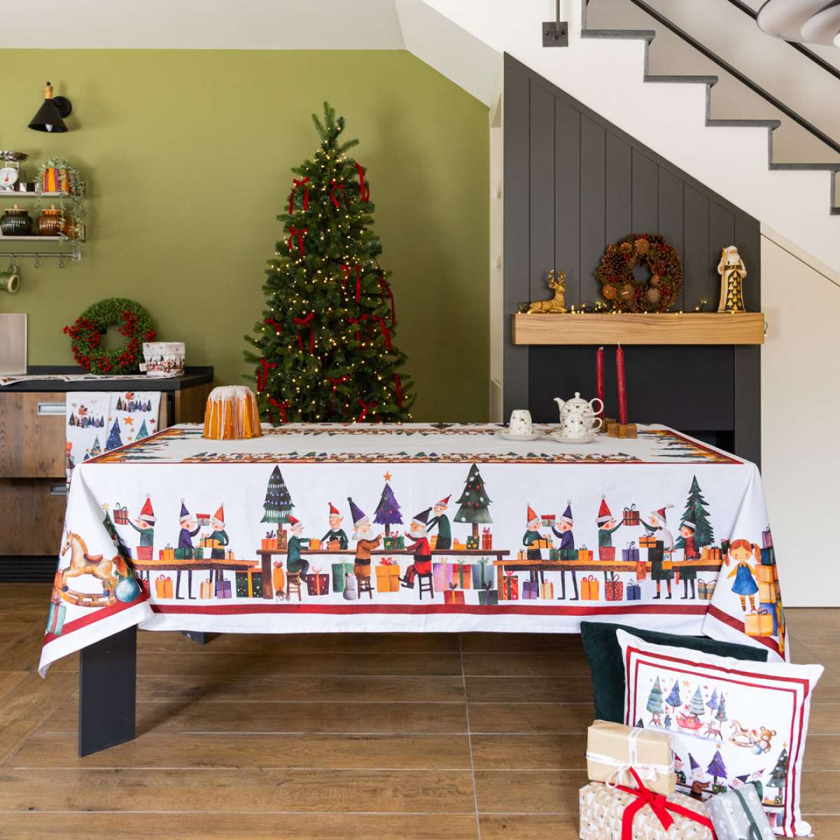 Immagine del prodotto Tovaglia Rettangolare Xmas Factory - 4 Misure | Olivia Home