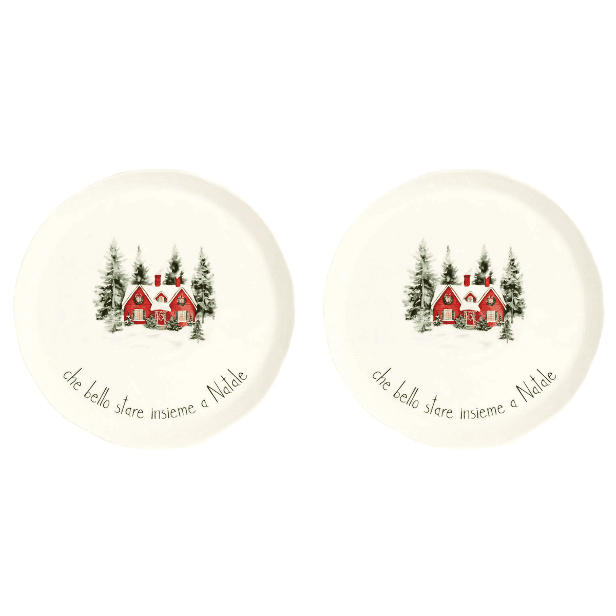 Immagine del prodotto Set 2 Piatti Piani Che Bello Stare Insieme diam 27 cm | Simple Day