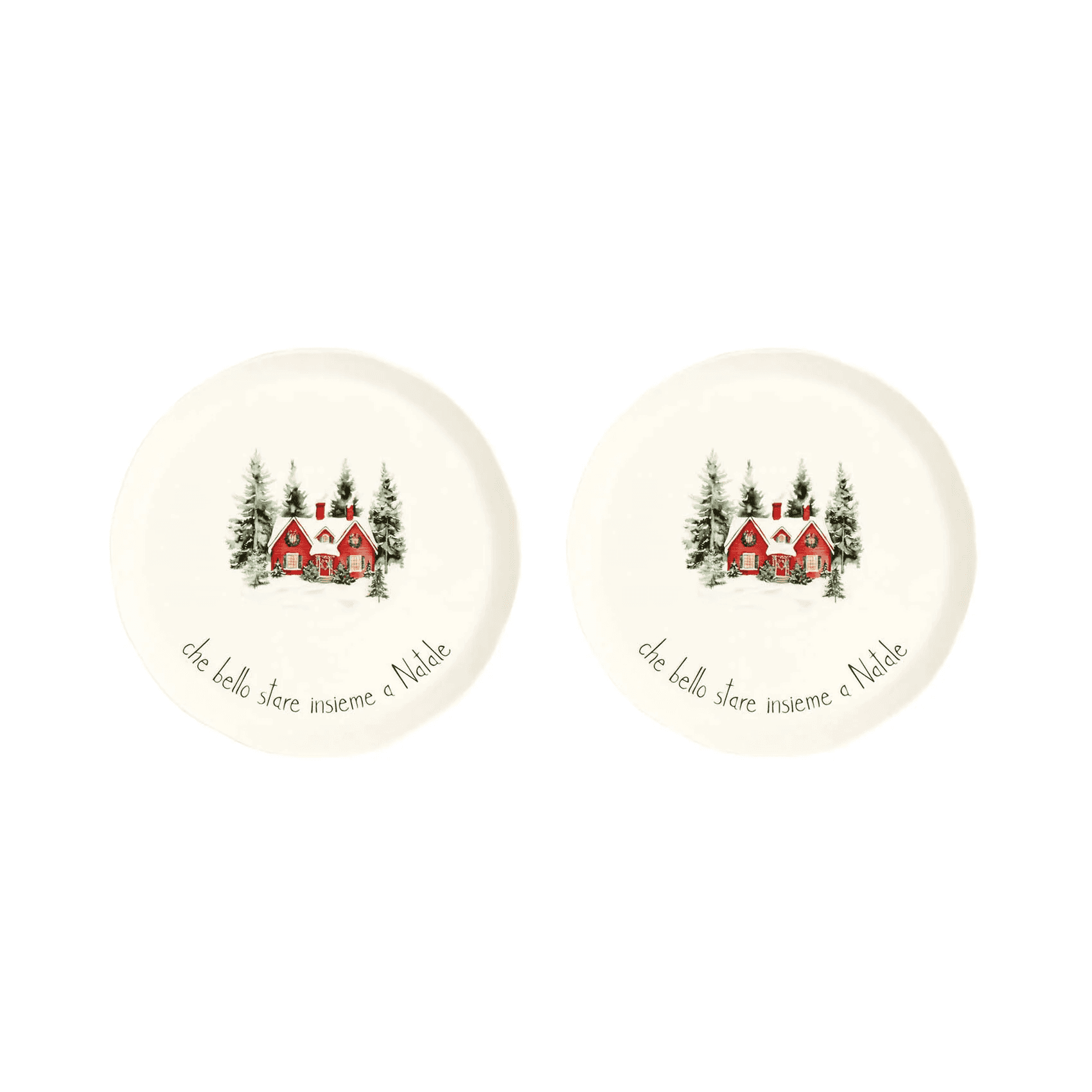 Immagine principale di Set 2 Piatti Dessert Che Bello Stare Insieme diam 21 cm | Simple Day
