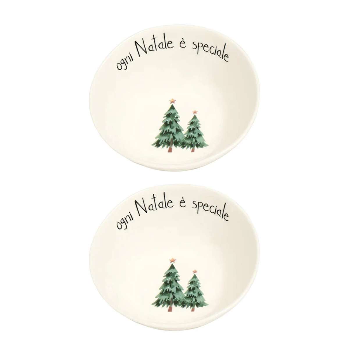 Immagine del prodotto Set 2 Ciotole in gres Diam 15,5 Ogni Natale è Speciale | Simple Day