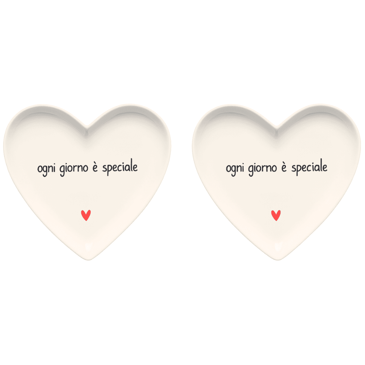 Immagine del prodotto Set 2 Piatti Cuore Ogni Giorno è Speciale diam 18 cm | Simple Day