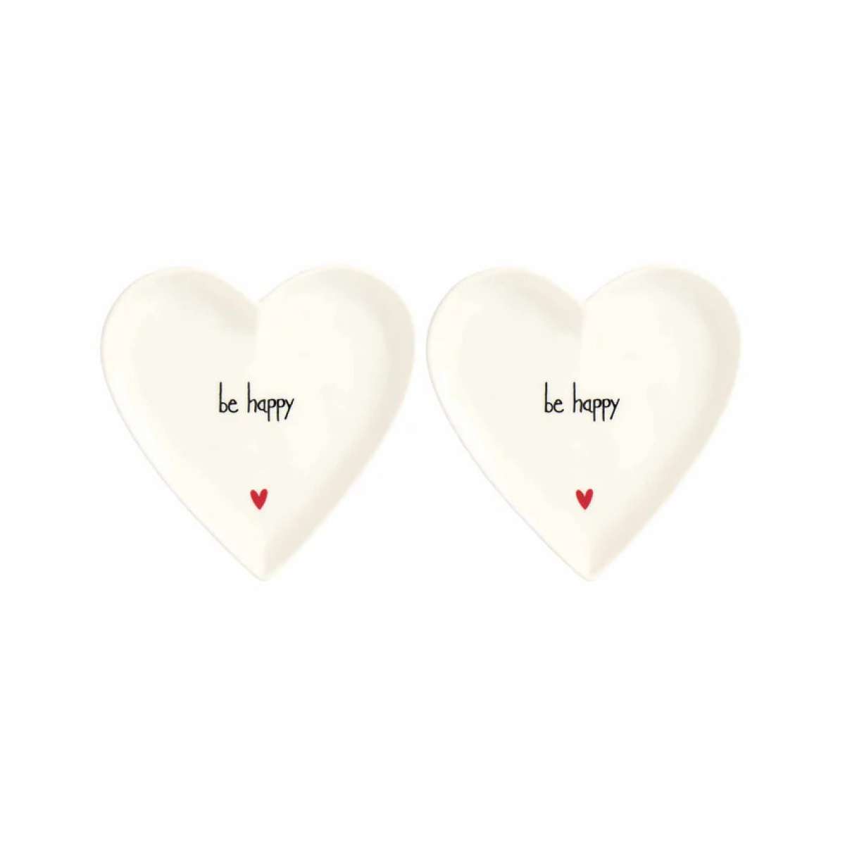 Immagine del prodotto Set 2 Piatti Cuore Be Happy diam 12 cm | Simple Day