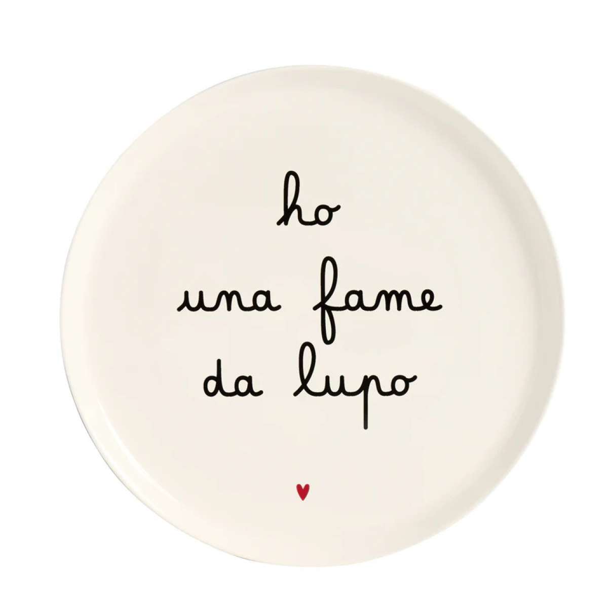 Immagine del prodotto Piatto Pizza in Ceramica Ho Una Fame da Lupo 31,5 cm TT | Simple Day