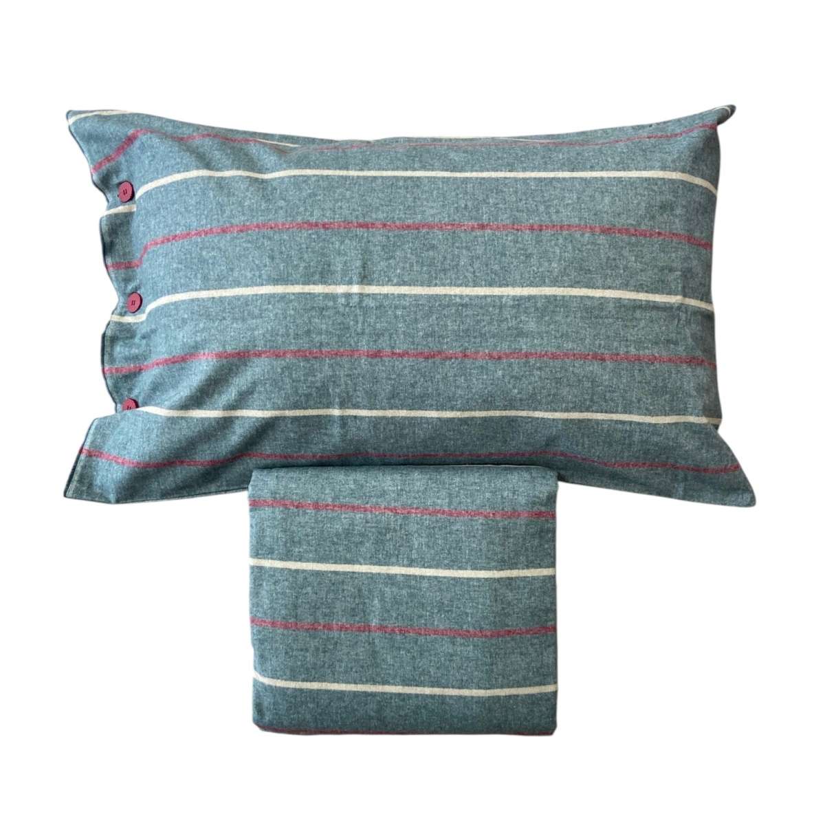 Immagine del prodotto Completo Letto Matrimoniale in FLANELLA di Cotone Lara - 5 Colori | Govina Biancheria per la Casa