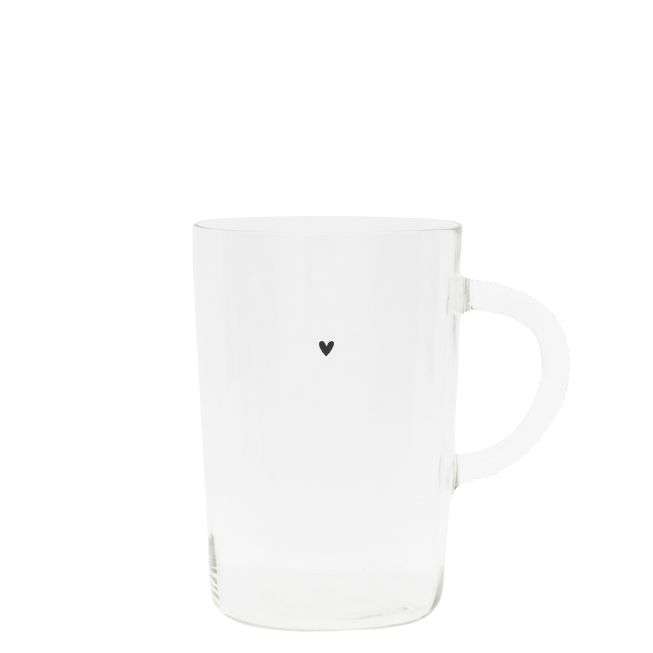 Immagine principale di Bicchiere Tumbler con Manico in Vetro Cuoricino | Bastion Collections