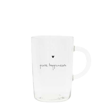 Immagine principale di Bicchiere Tumbler con Manico in Vetro Pure Happiness | Bastion Collections