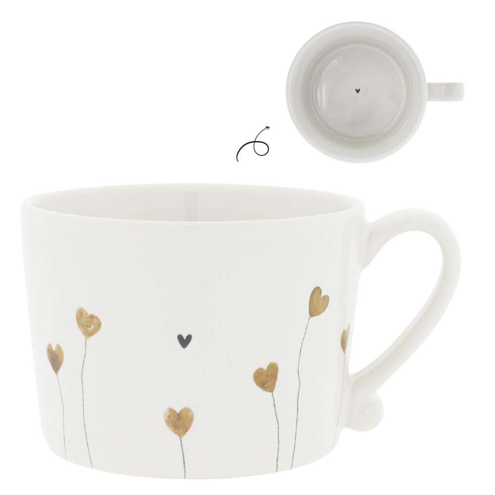 Immagine principale di Mug in Ceramica Cuoricini Beige | Bastion Collections