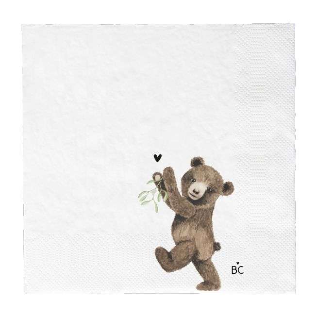 Immagine principale di Tovaglioli di Carta Bear 16,5x16,5 cm confezione 20 | Bastion Collections