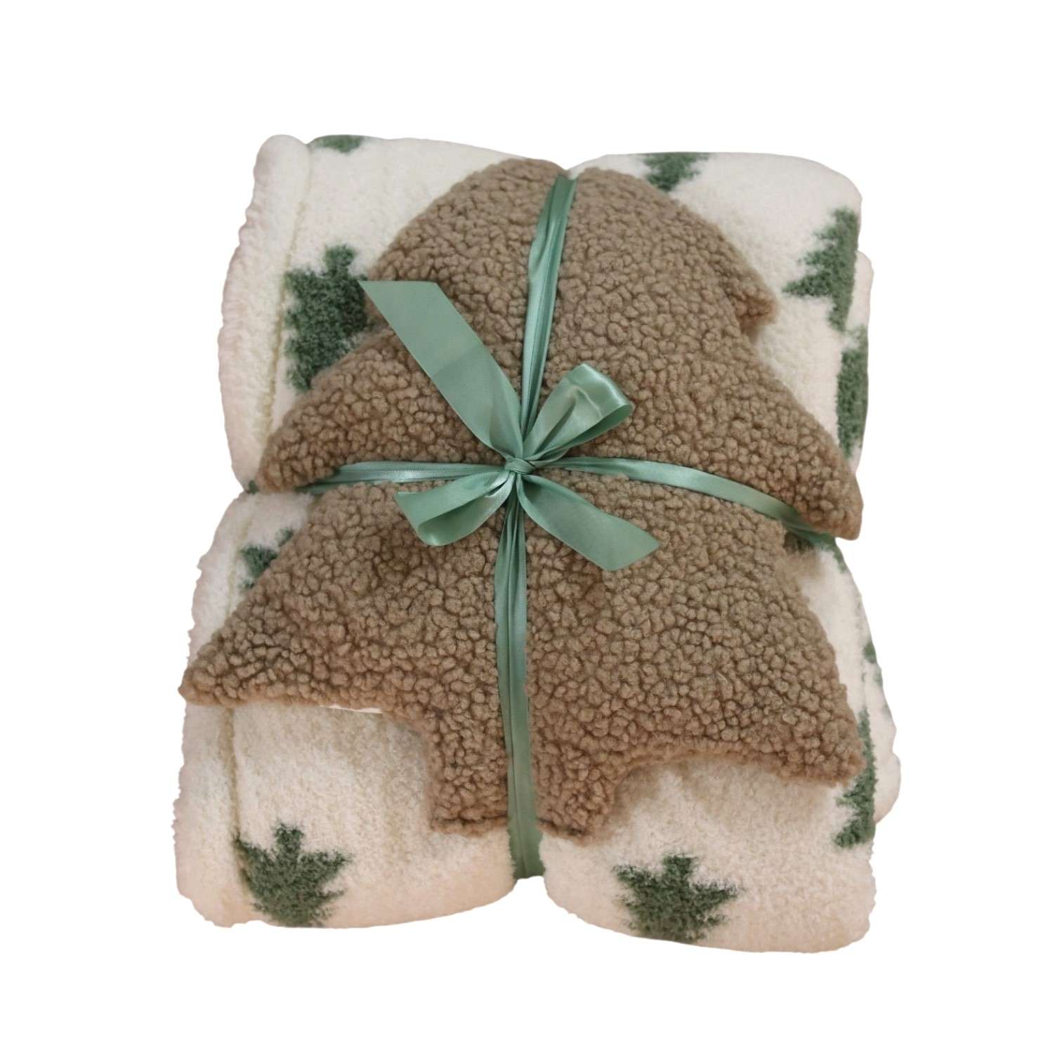 Immagine principale di Idea regalo Plaid Holly 130x 160 cm con Cuscino Barna | Pietro Zanetti Home