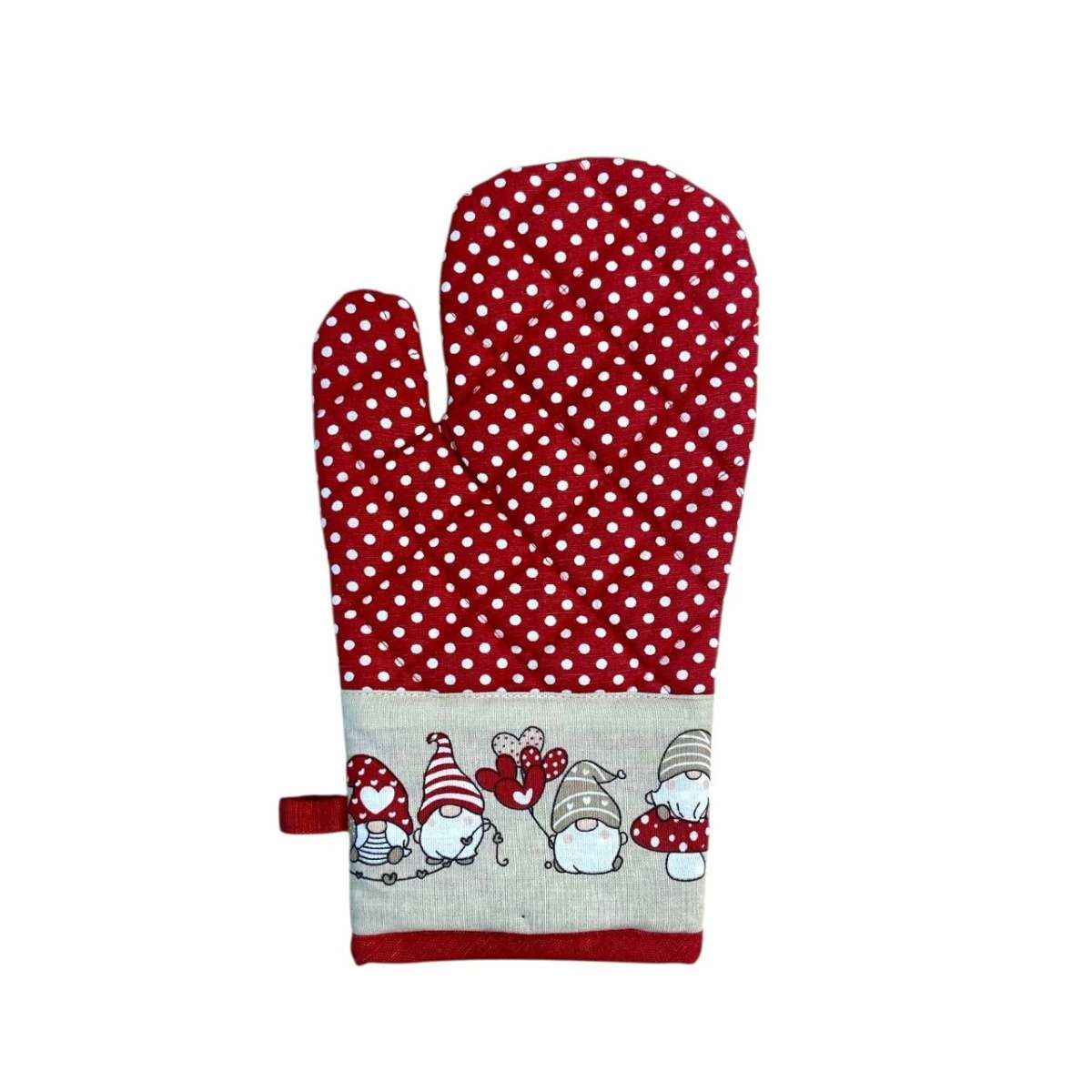 Immagine variante Rosso - Guanto Forno in Cotone Gnometti - 2 Colori | Pietro Zanetti Home