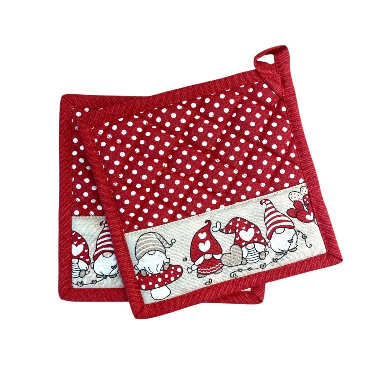 Immagine del prodotto Set 2 Presine in Cotone Gnometti - 2 Colori | Pietro Zanetti Home