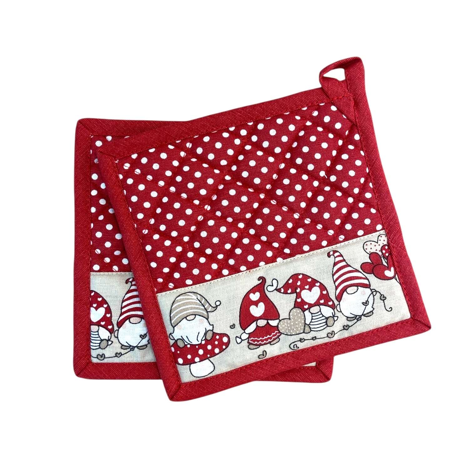 Immagine principale di Set 2 Presine in Cotone Gnometti - 2 Colori | Pietro Zanetti Home