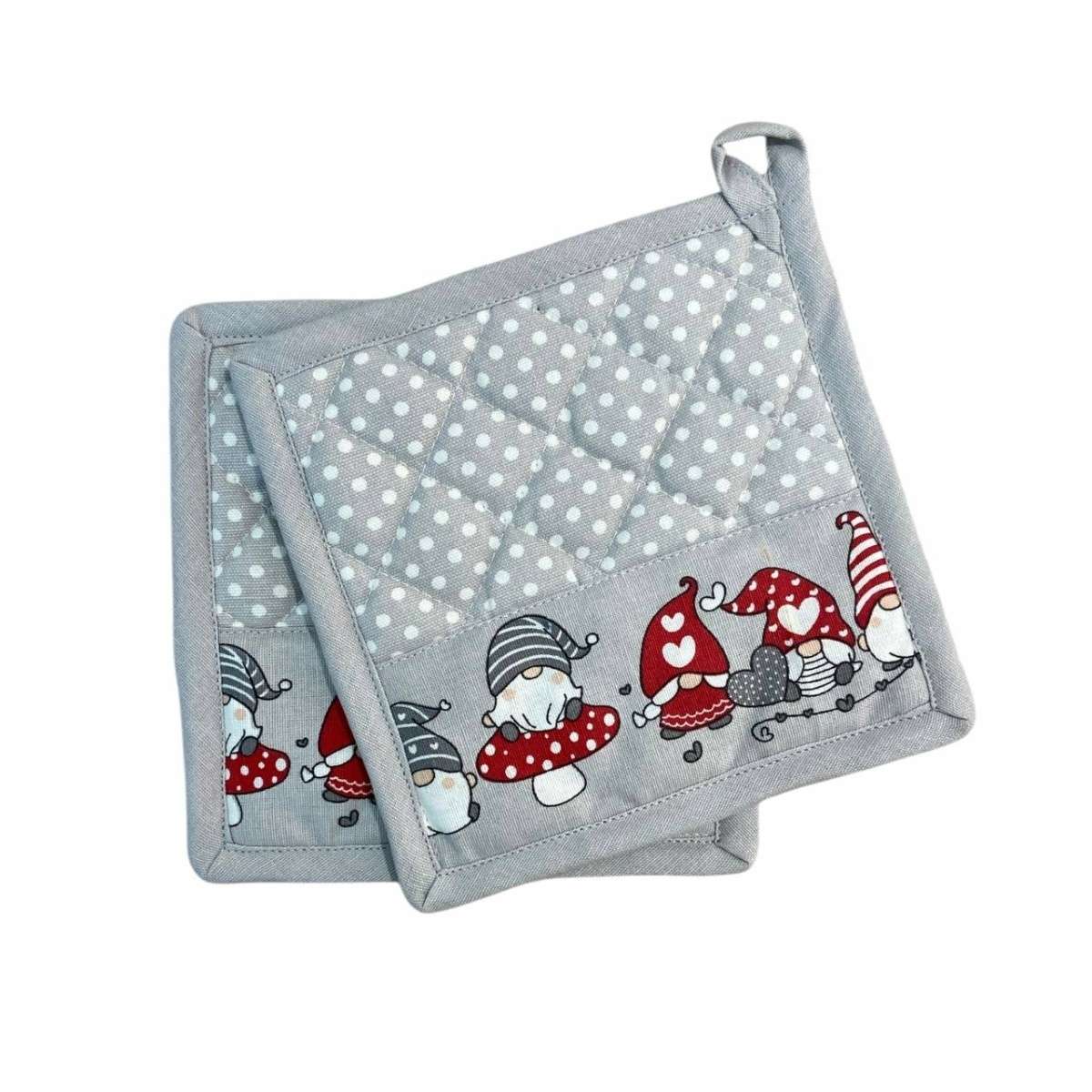 Immagine del prodotto Set 2 Presine in Cotone Gnometti - 2 Colori | Pietro Zanetti Home