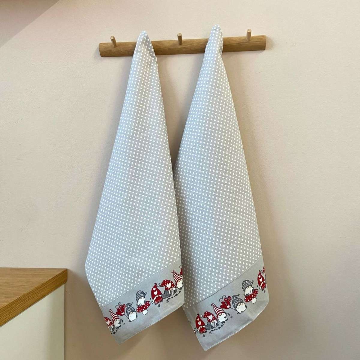 Immagine variante Grigio - Set 2 Strofinacci in Cotone Gnometti - 2 Colori | Pietro Zanetti Home