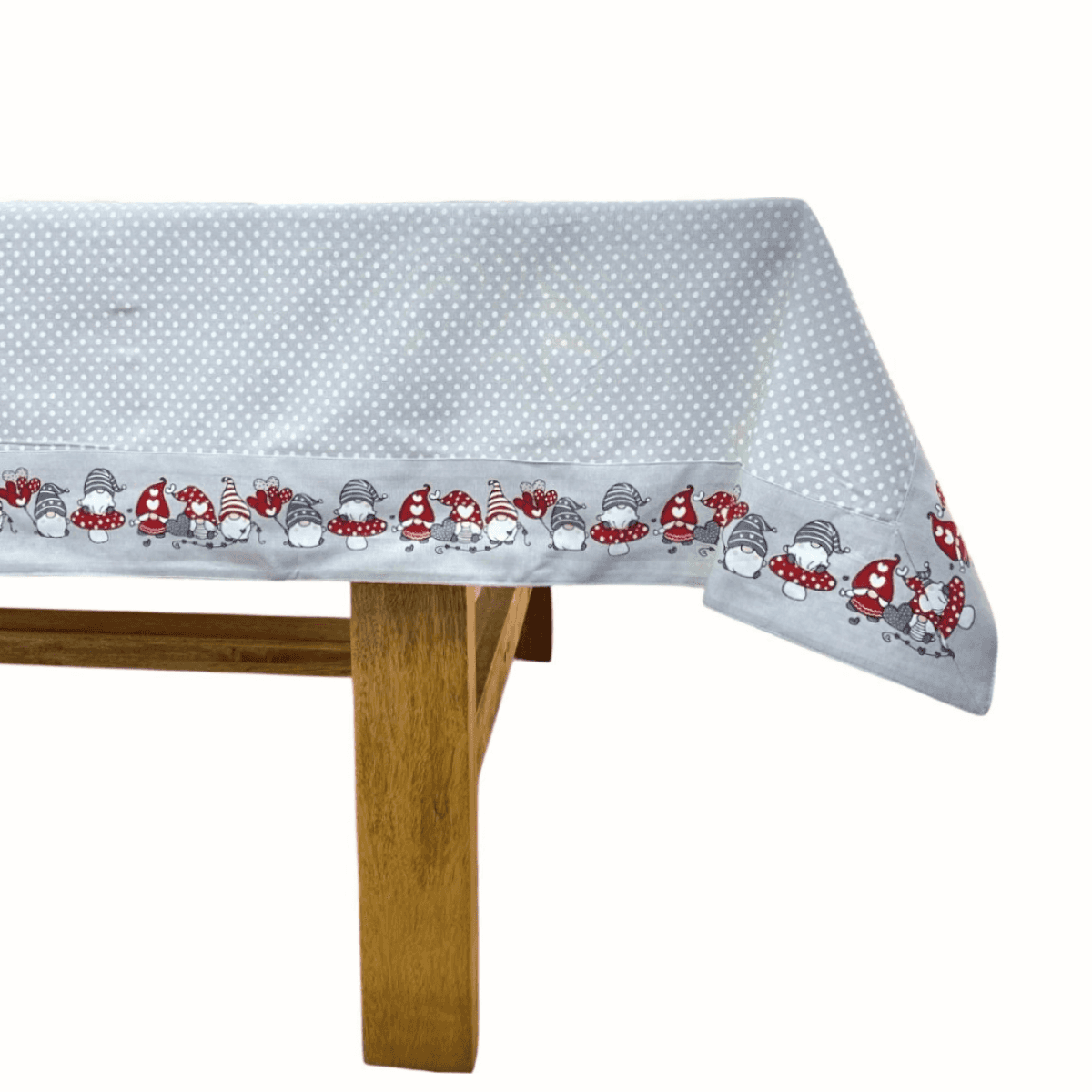 Immagine del prodotto Tovaglia Rettangolare Gnometti Grigia in Cotone - 3 Misure | Pietro Zanetti Home