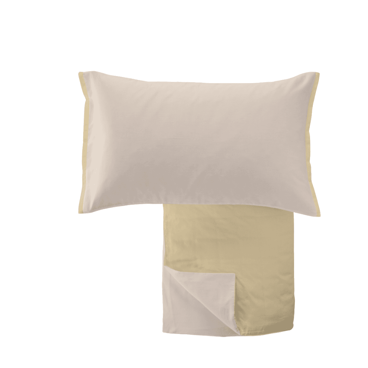 Immagine del prodotto Parure Copripiumino Matrimoniale Bicolor Tinta Unita CALDO COTONE - 3 Colori | Cogal