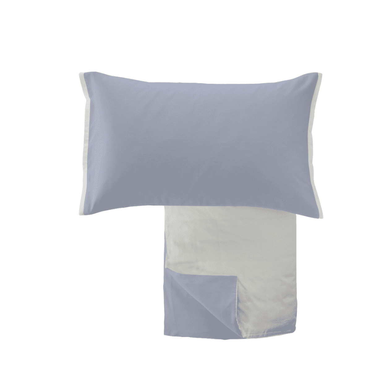 Immagine del prodotto Parure Copripiumino Matrimoniale Bicolor Tinta Unita CALDO COTONE - 3 Colori | Cogal