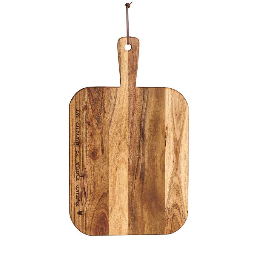Immagine principale di Tagliere In Cucina Ci Vuole Amore 30x50 cm | Simple Day
