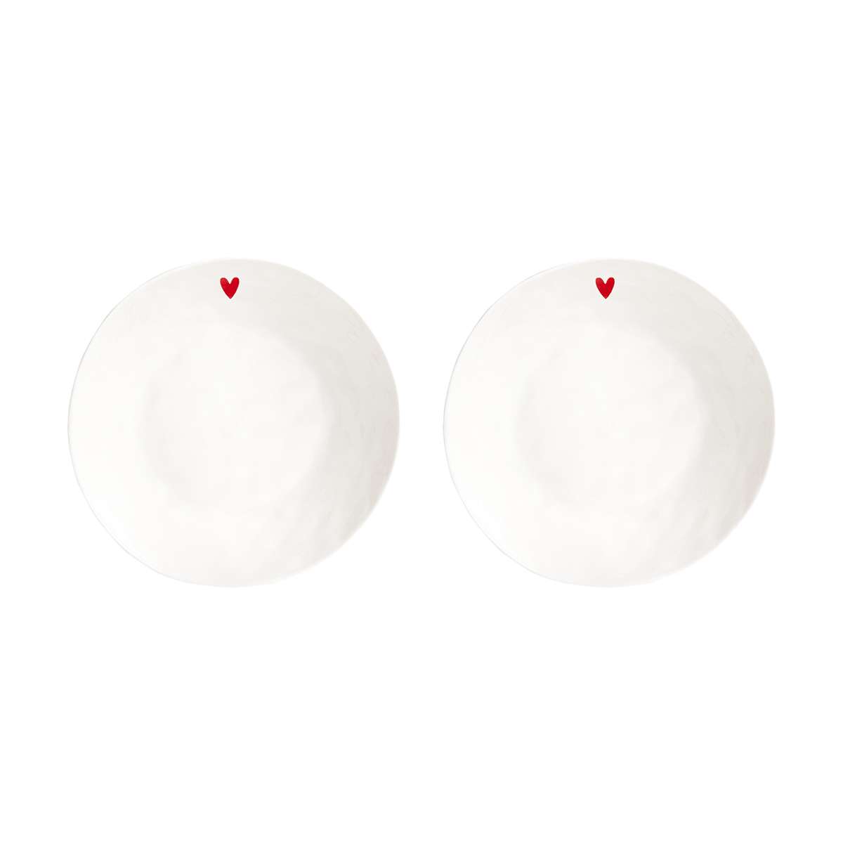 Immagine principale di Set 2 Piatti Fondi Cuore 20cm | Simple Day
