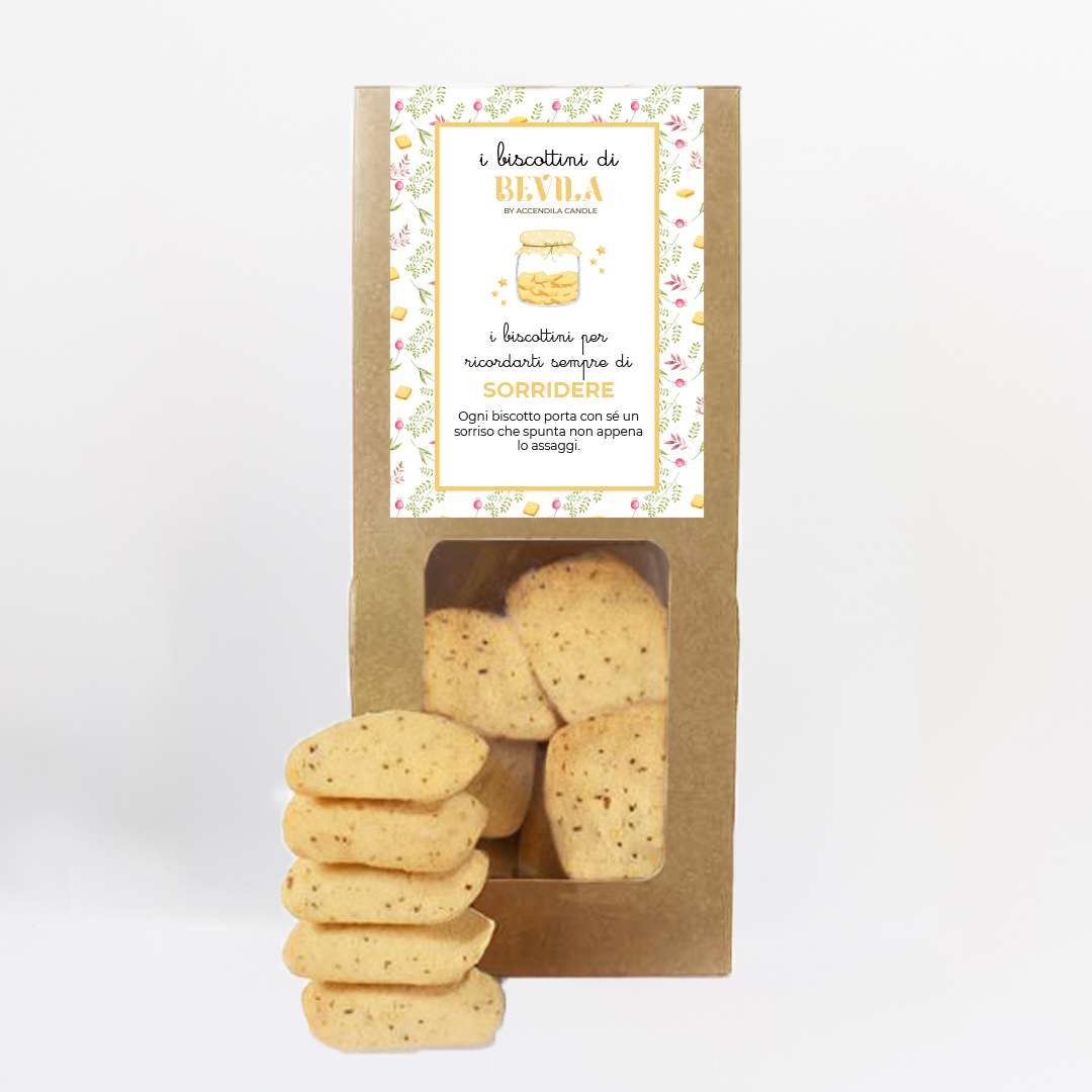 Immagine principale di Biscottini Bevila "Sorridere" | Accendila Candle