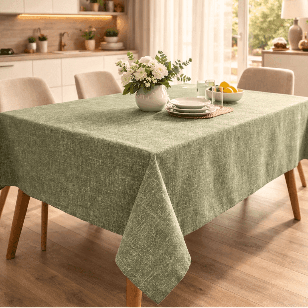 Immagine principale di Tovaglia Antimacchia Rettangolare Drey Verde - 3 Misure | Pietro Zanetti Home