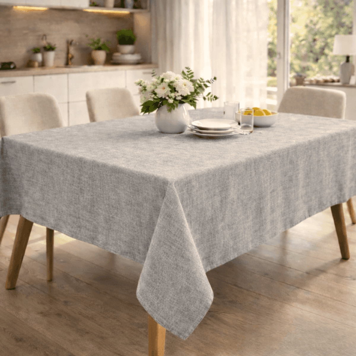 Immagine del prodotto Tovaglia Antimacchia Rettangolare Drey Grigio - 3 Misure | Pietro Zanetti Home