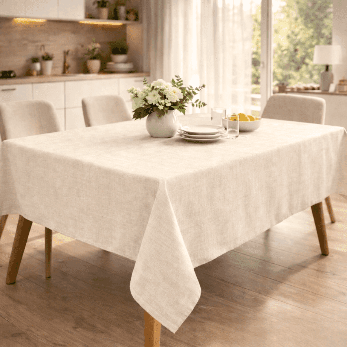 Immagine del prodotto Tovaglia Antimacchia Rettangolare Drey Panna - 3 Misure | Pietro Zanetti Home