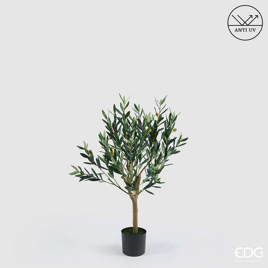 Immagine principale di Olivo Artificiale Anti-Uv con vaso h93 cm | EDG Enzo De Gasperi