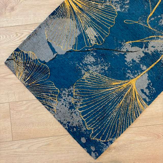 Immagine principale di Tappeto Ginko Blu Antiscivolo e Lavabile in Lavatrice | Pietro Zanetti Home