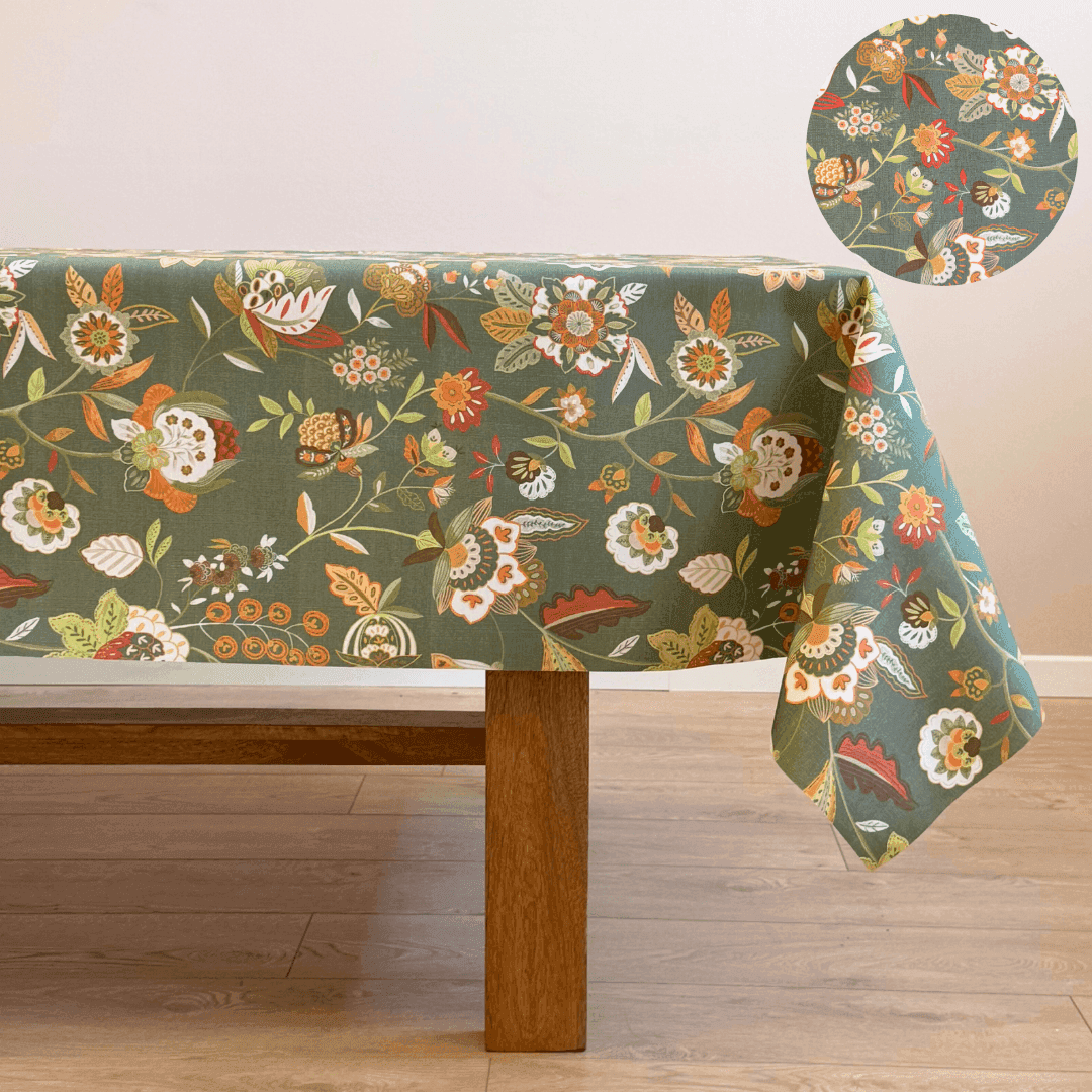 Immagine principale di Tovaglia Antimacchia a metro Orvidea Verde h 180cm | Pietro Zanetti Home