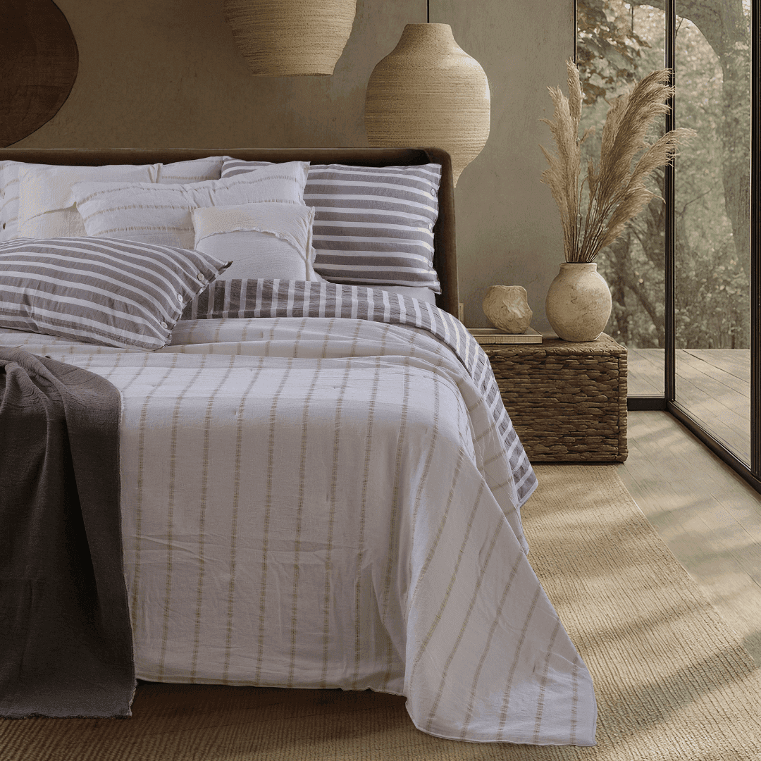 Immagine principale di Copripiumino Matrimoniale Mirta No Stiro - 3 Colori | Govina Biancheria per la Casa