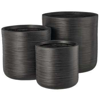 Immagine principale di Vaso Straight Nero - 3 Misure | Gasper since 1965