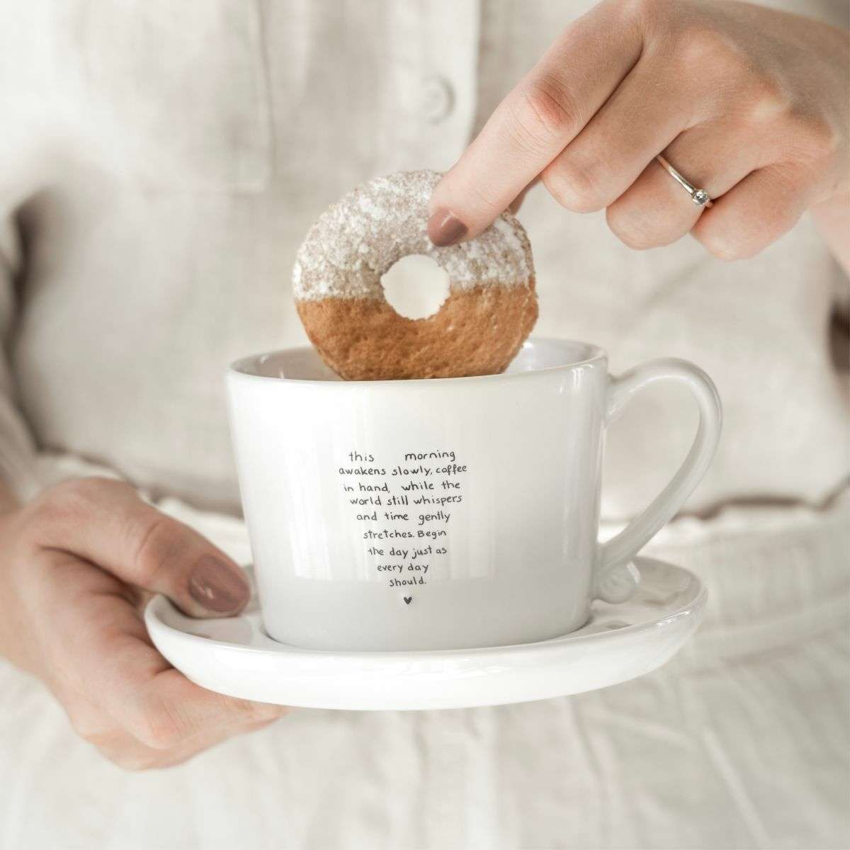 Immagine del prodotto Mug in Ceramica Bianca Heart in Words | Bastion Collections