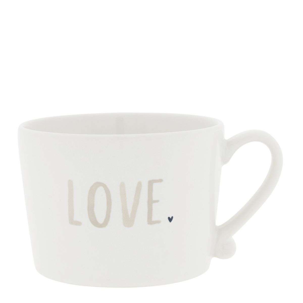 Immagine principale di Mug in Ceramica Bianca Love Beige | Bastion Collections