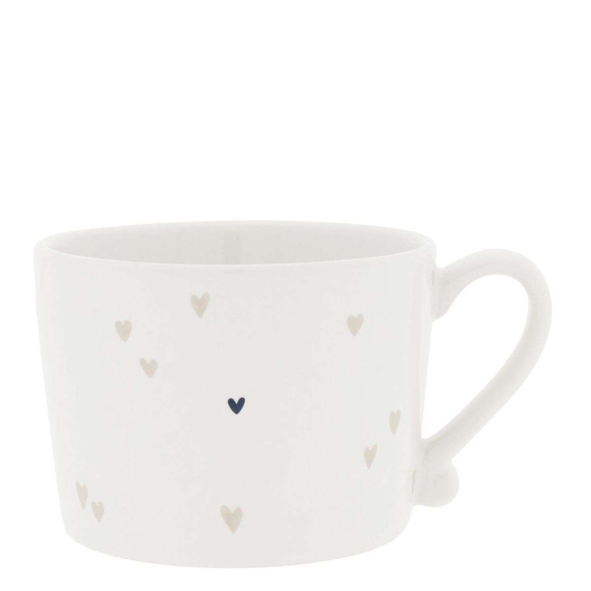 Immagine principale di Mug in Ceramica Bianca Hearts Natural | Bastion Collections