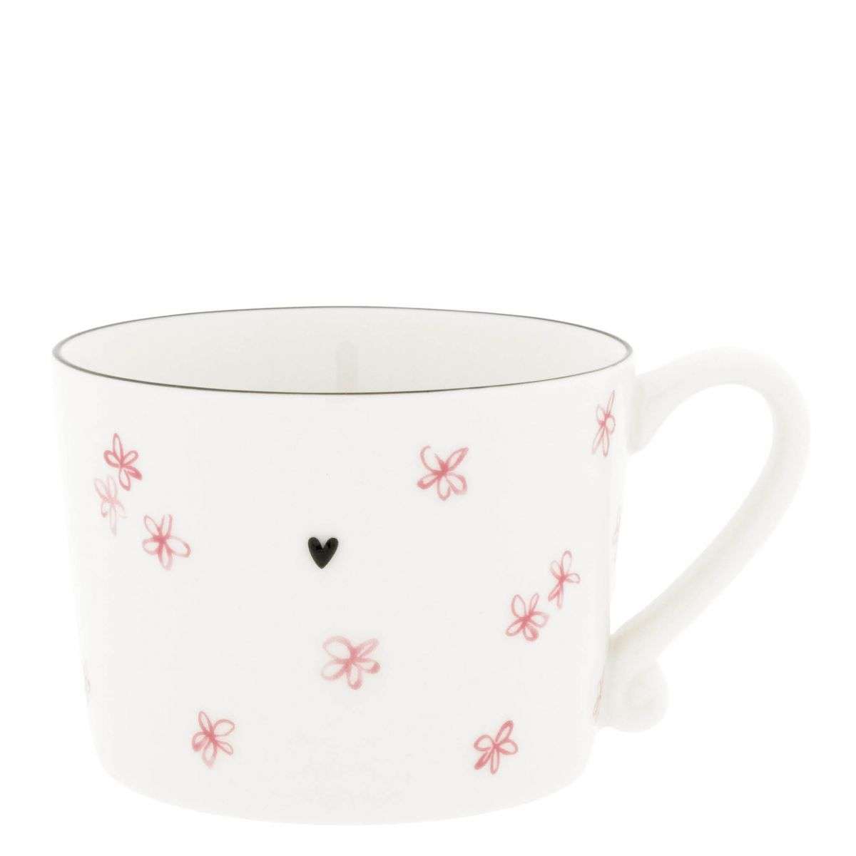 Immagine principale di Mug in Ceramica Bianca Rose Little Flowers | Bastion Collections