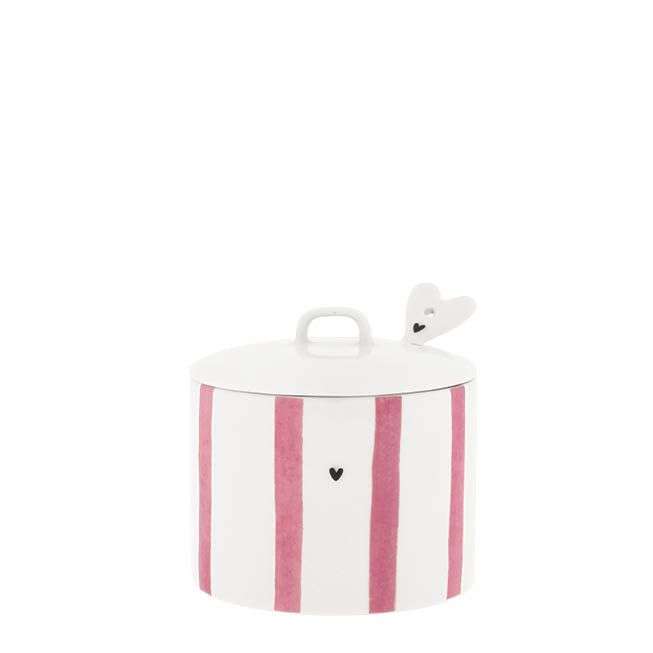 Immagine principale di Zuccheriera con Cucchiaino Rosa Big Stripe | Bastion Collections