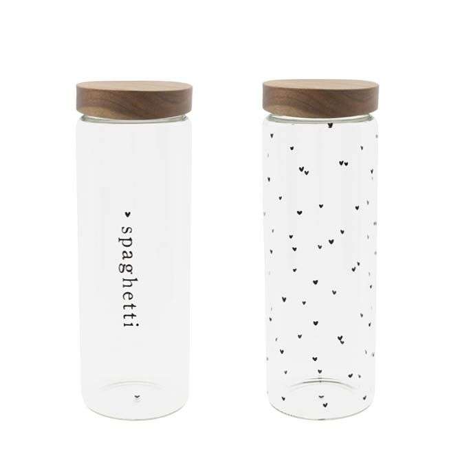 Immagine principale di Barattolo in Vetro borosilicato Grande con Tappo Ermetico in Legno - 2 Varianti | Bastion Collections