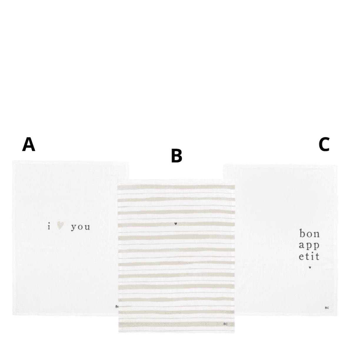 Immagine del prodotto Strofinaccio in Lino e Cotone Natural - 3 Varianti | Bastion Collections