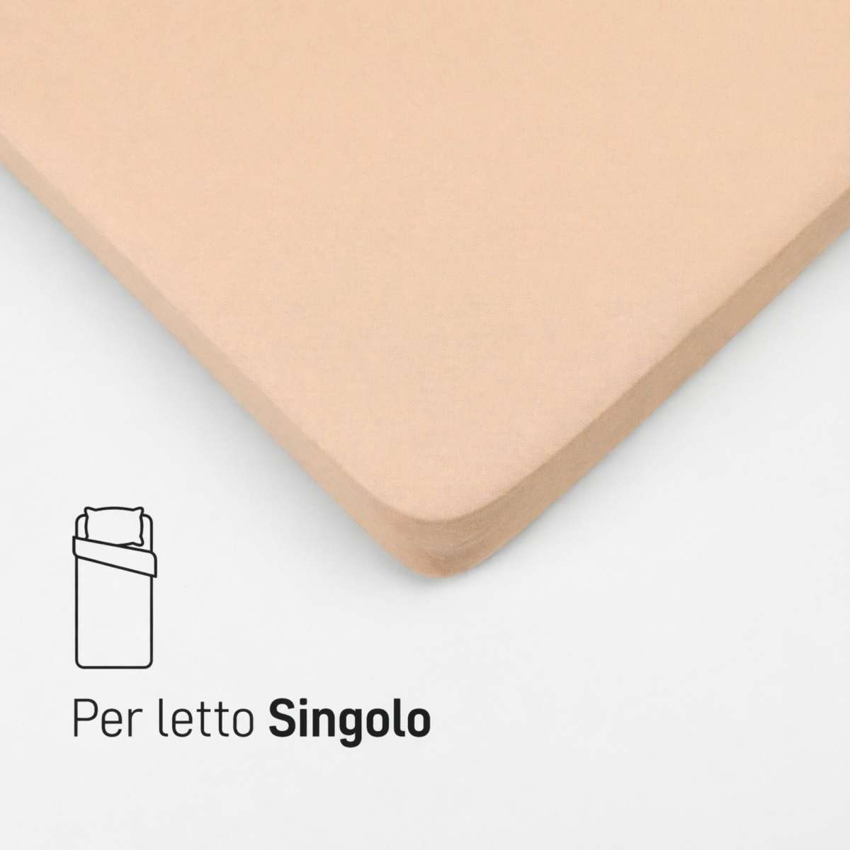 Immagine del prodotto Sotto con Angoli SINGOLO in Cotone Jersey Elasticizzato | Pietro Zanetti Home