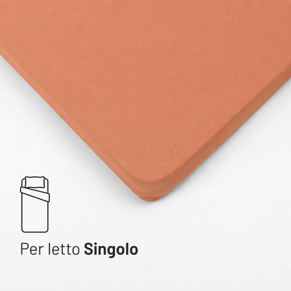 Immagine del prodotto Sotto con Angoli SINGOLO in Cotone Jersey Elasticizzato | Pietro Zanetti Home