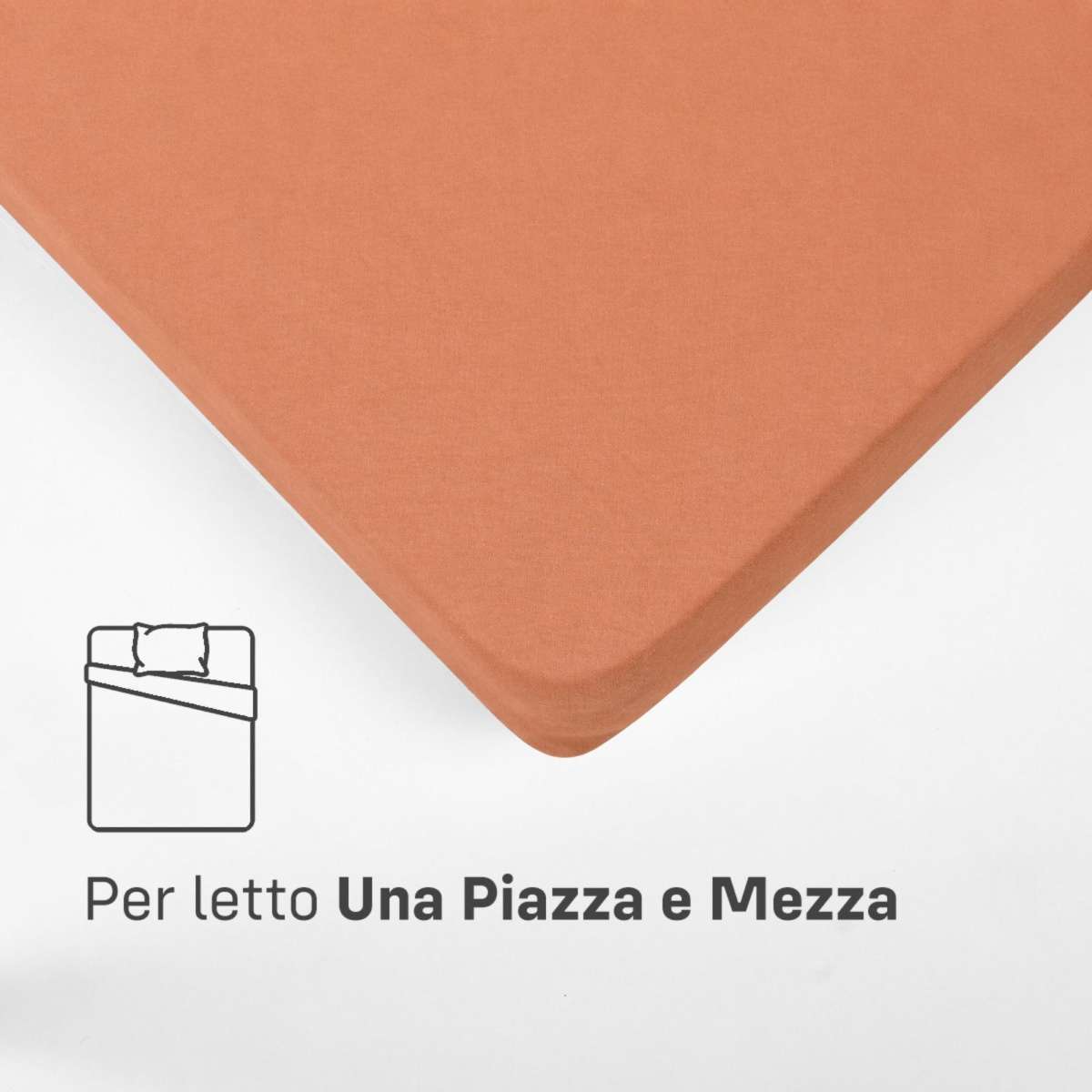 Immagine del prodotto Sotto con Angoli UNA PIAZZA E MEZZA in Cotone Jersey Elasticizzato | Pietro Zanetti Home
