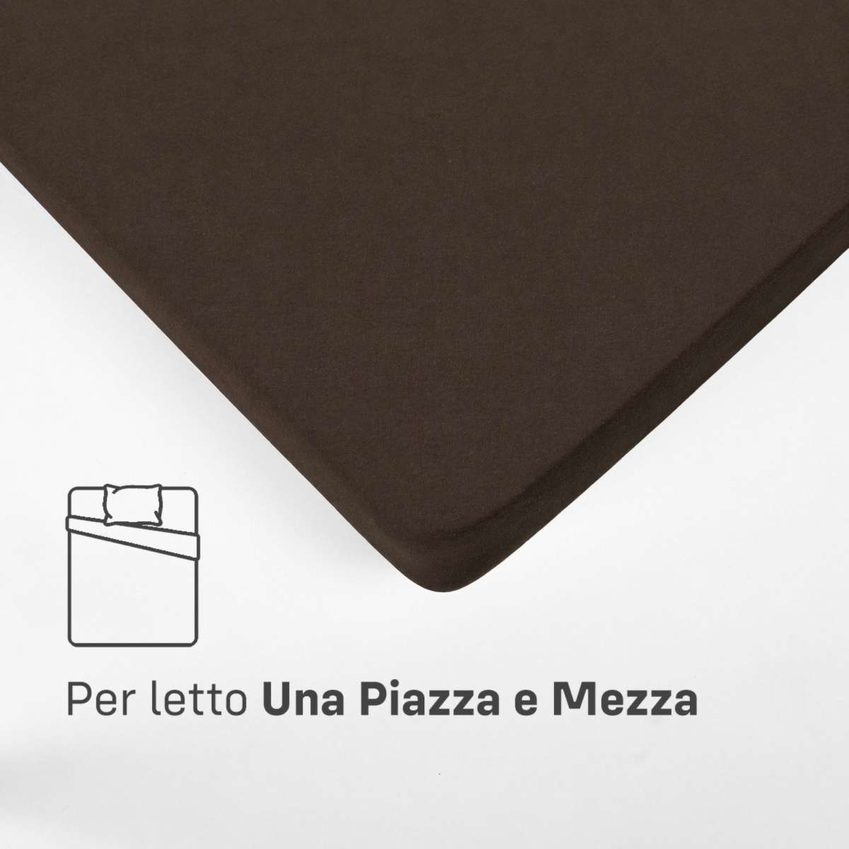 Immagine del prodotto Sotto con Angoli UNA PIAZZA E MEZZA in Cotone Jersey Elasticizzato | Pietro Zanetti Home
