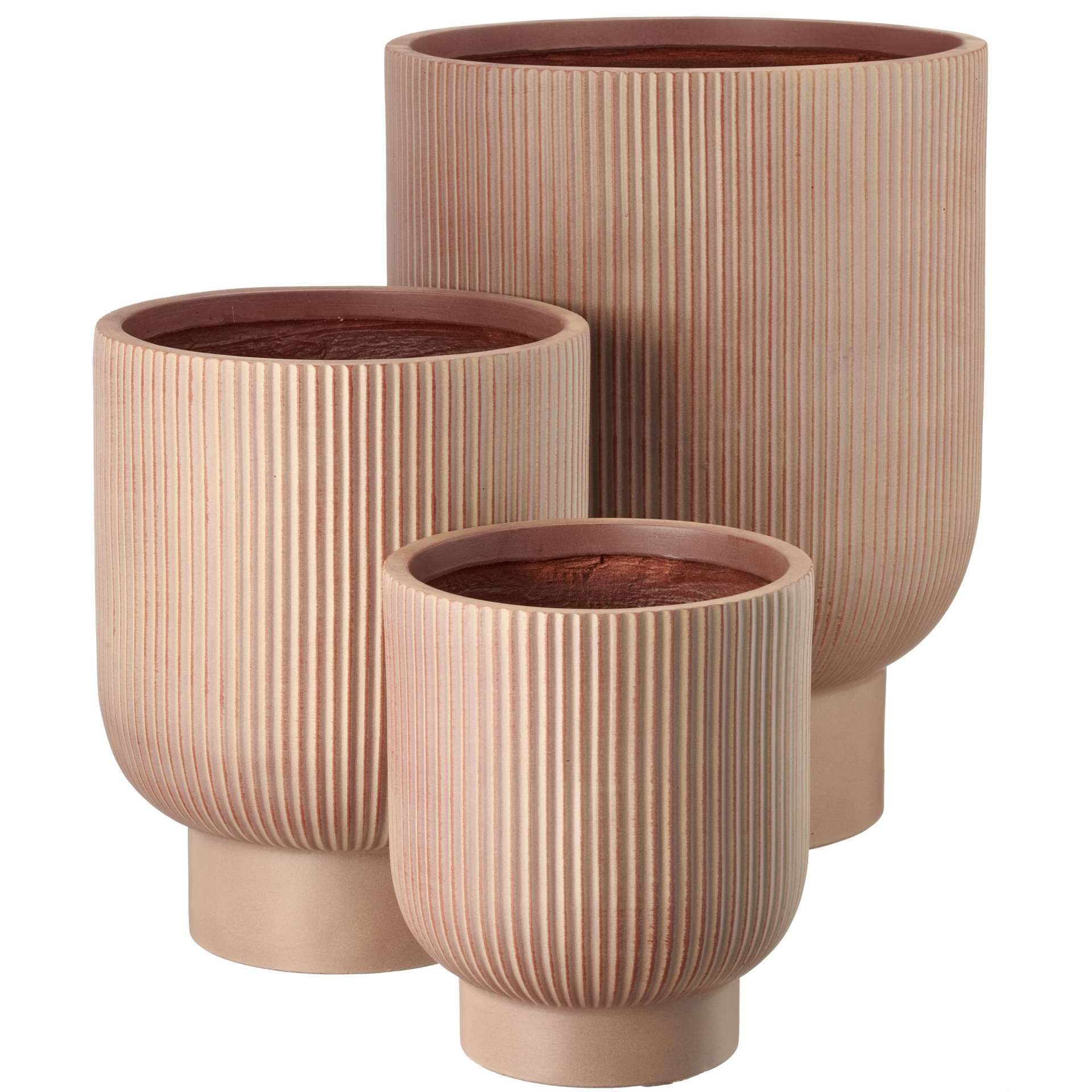 Immagine principale di Vaso con Base Tortora - 3 Misure | Gasper since 1965