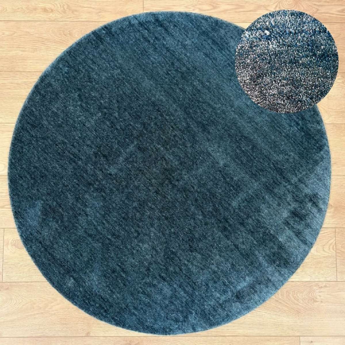 Immagine del prodotto Tappeto Rotondo Savoy Tinta Unita Azzurro - 3 Misure | Pietro Zanetti Home