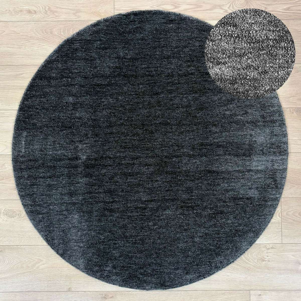 Immagine del prodotto Tappeto Rotondo Savoy Tinta Unita Antracite - 3 Misure | Pietro Zanetti Home