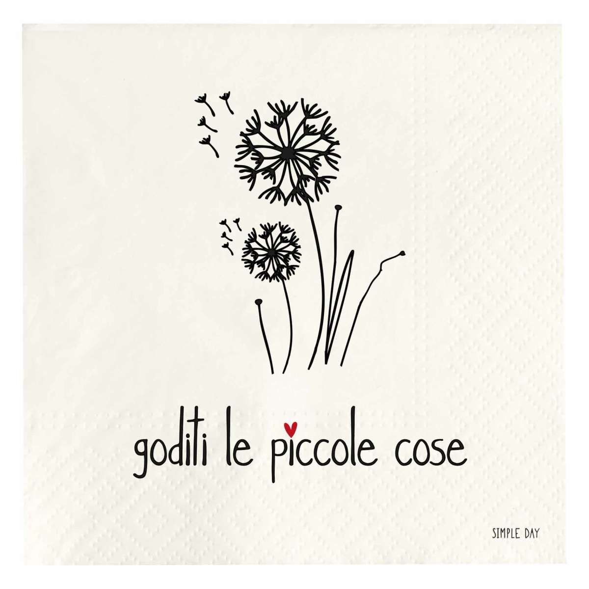 Immagine del prodotto Tovaglioli di Carta Goditi Le piccole Cose (20pz) 33x33 cm | Simple Day
